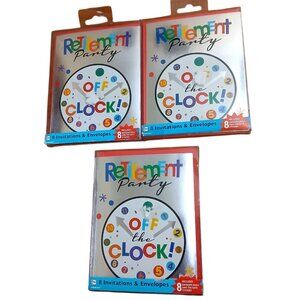 Retirement Party Invitations 24 Count Officially Retired Off The Clock